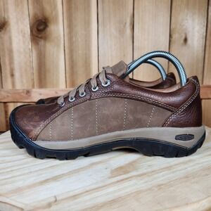 Keen Presidio Shoes Womens 9 Brown Leather Lace Up Comfort Walking Casual